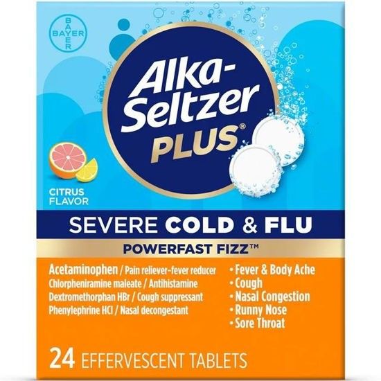 [21690] MED BOX 24CT ALKA SELTZER PLUS COLD & FLUE CITRUS