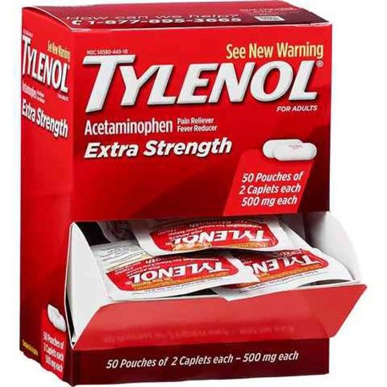 [20993] MED BOX 50CT TYLENOL EXTRA