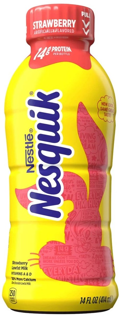 NESTLE NESQUIK 14OZ 12CT STRAWBERRY