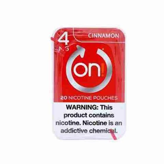 [36712] ON! NICOTINE 4MG 5CT POUCH CINNAMON