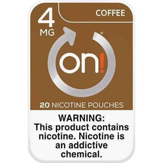 [36714] ON! NICOTINE 4MG 5CT POUCH COFFEE