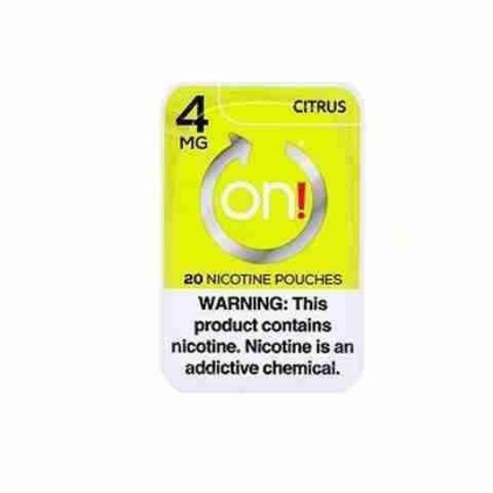 [36716] ON! NICOTINE 4MG 5CT POUCH ORIGINAL