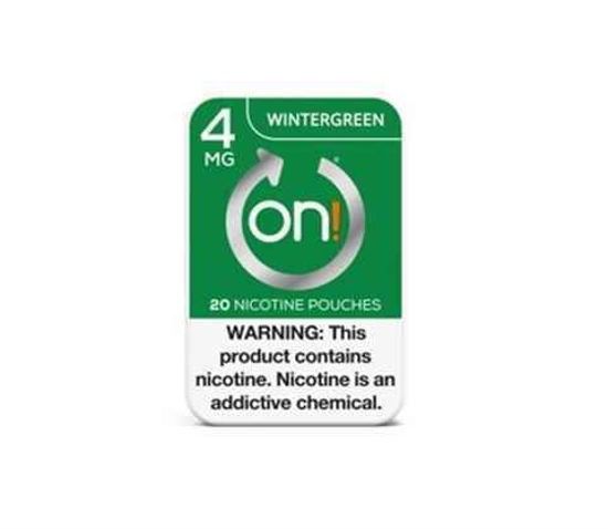 [36717] ON! NICOTINE 4MG 5CT POUCH WINTERGREEN