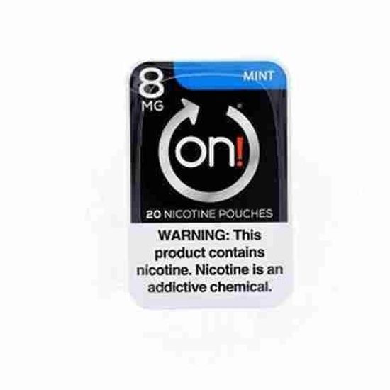[36721] ON! NICOTINE 8MG 5CT POUCH MINT
