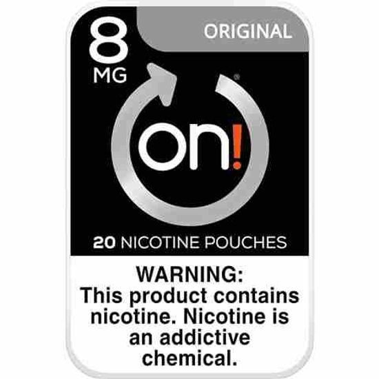 [36722] ON! NICOTINE 8MG 5CT POUCH ORIGINAL