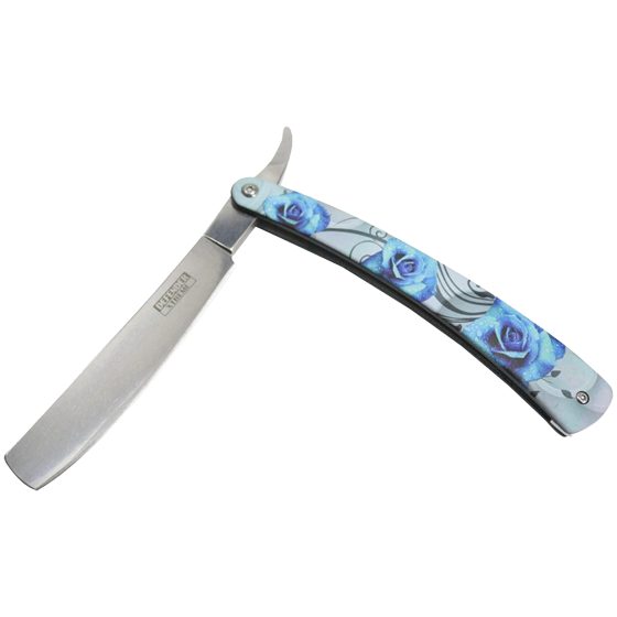 [13241] RAZOR 6" BLUE FLOWER