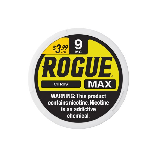 [1173] ROGUE MAX $3.99 5CT 9MG CITRUS