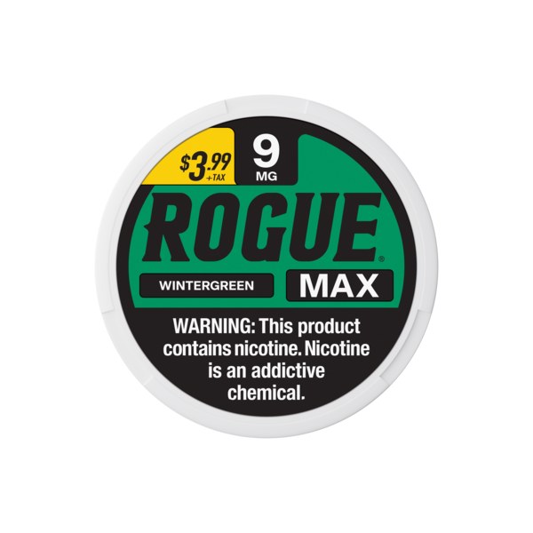 [1176] ROGUE MAX $3.99 5CT 9MG WINTERGREEN