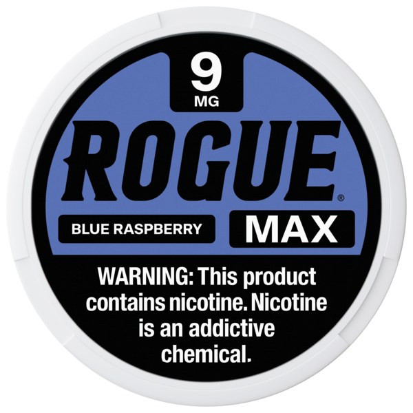 [1177] ROGUE MAX 5CT 9MG BLUE RASPBERRY