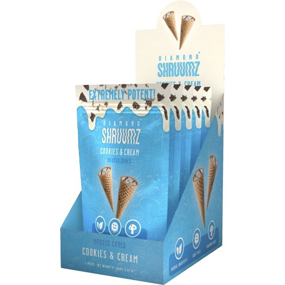 [70162] SHRUUMZ CONES 5CT COOKIES & CREAM