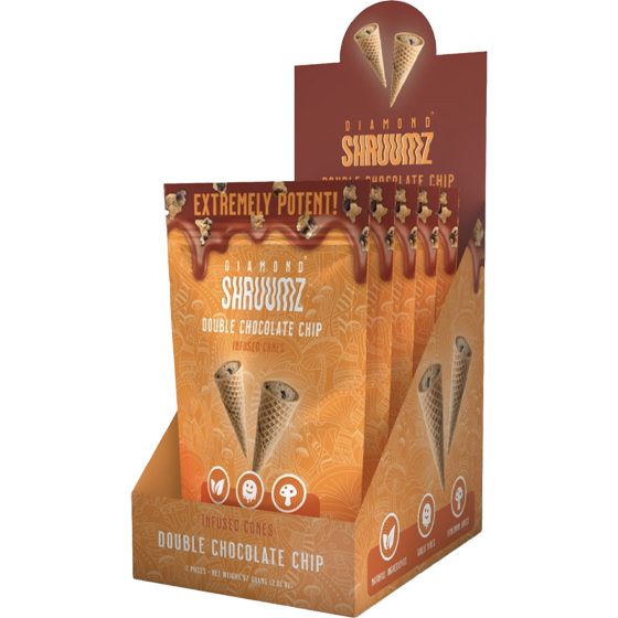 [70164] SHRUUMZ CONES 5CT DOUBLE CHOCOLATE CHIP