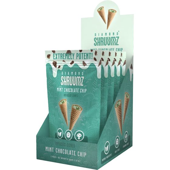 [70163] SHRUUMZ CONES 5CT MINT CHIP