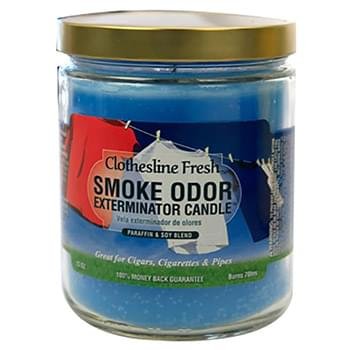 [37050] SMOKE ODOR 13OZ JAR CLOTHESLINE FRESH