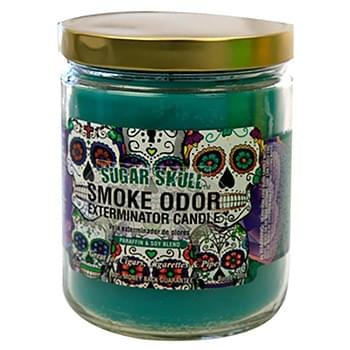 SMOKE ODOR 13OZ JAR SUGAR SKULL