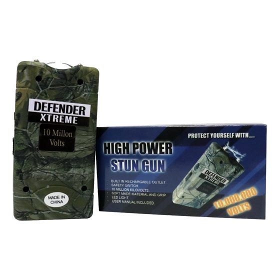 [13745] STUN GUN 10M VOLTS GREEN FOREST