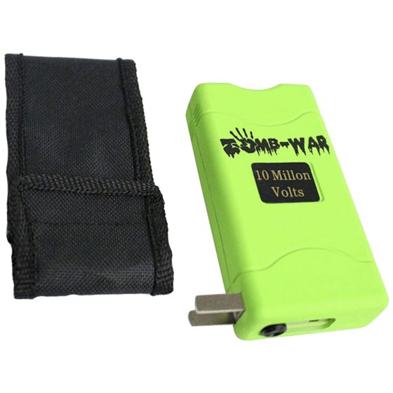 [9050] STUN GUN 10M VOLTS ZOMBIE GREEN