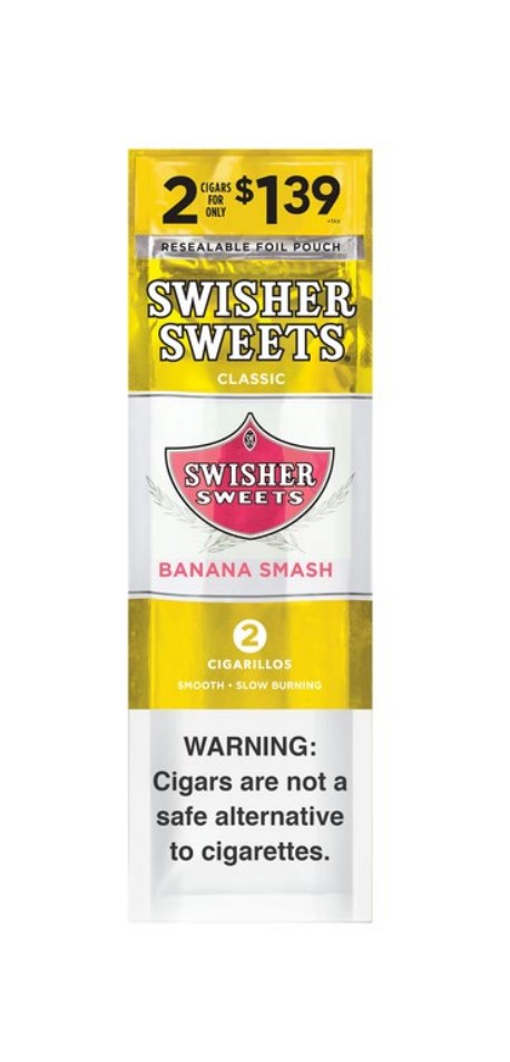[44003] SWISHER 2/$1.39 30CT BANANA SMASH