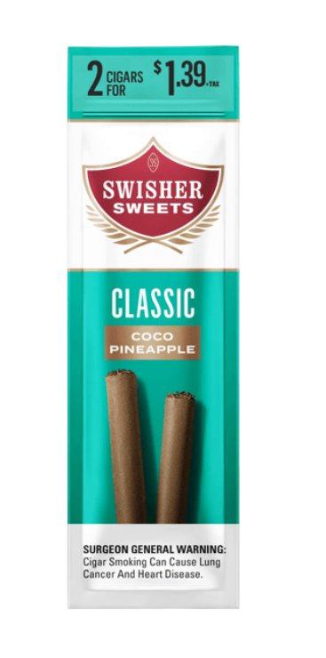 [20011] SWISHER 2/$1.39 30CT COCO PINEAPPLE