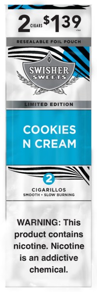 [44014] SWISHER 2/$1.39 30CT COOKIES N CREAM