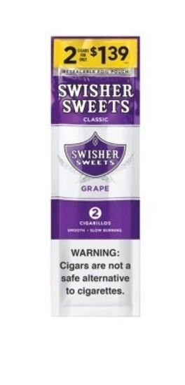 [44007] SWISHER 2/$1.39 30CT GRAPE
