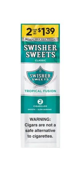 [44011] SWISHER 2/$1.39 30CT TROPICAL FUSION