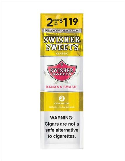 [1465] SWISHER 30CT 2/$1.19 BANANA SMASH