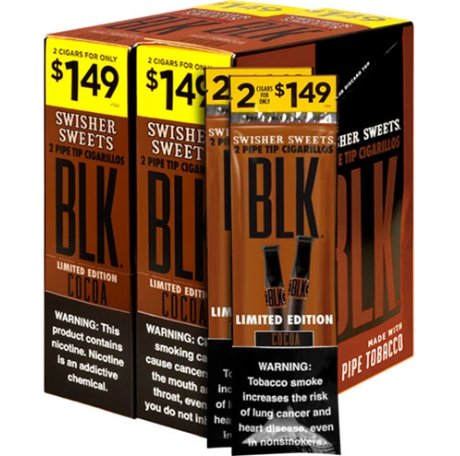 SWISHER BLK 15CT 2/$1.49 COCOA