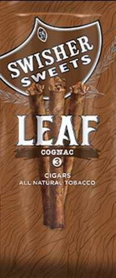 [42140] SWISHER LEAF $2.49 10/3CT COGNAC