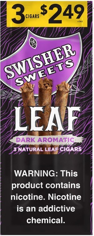[42110] SWISHER LEAF $2.49 10/3CT DARK AROMATIC