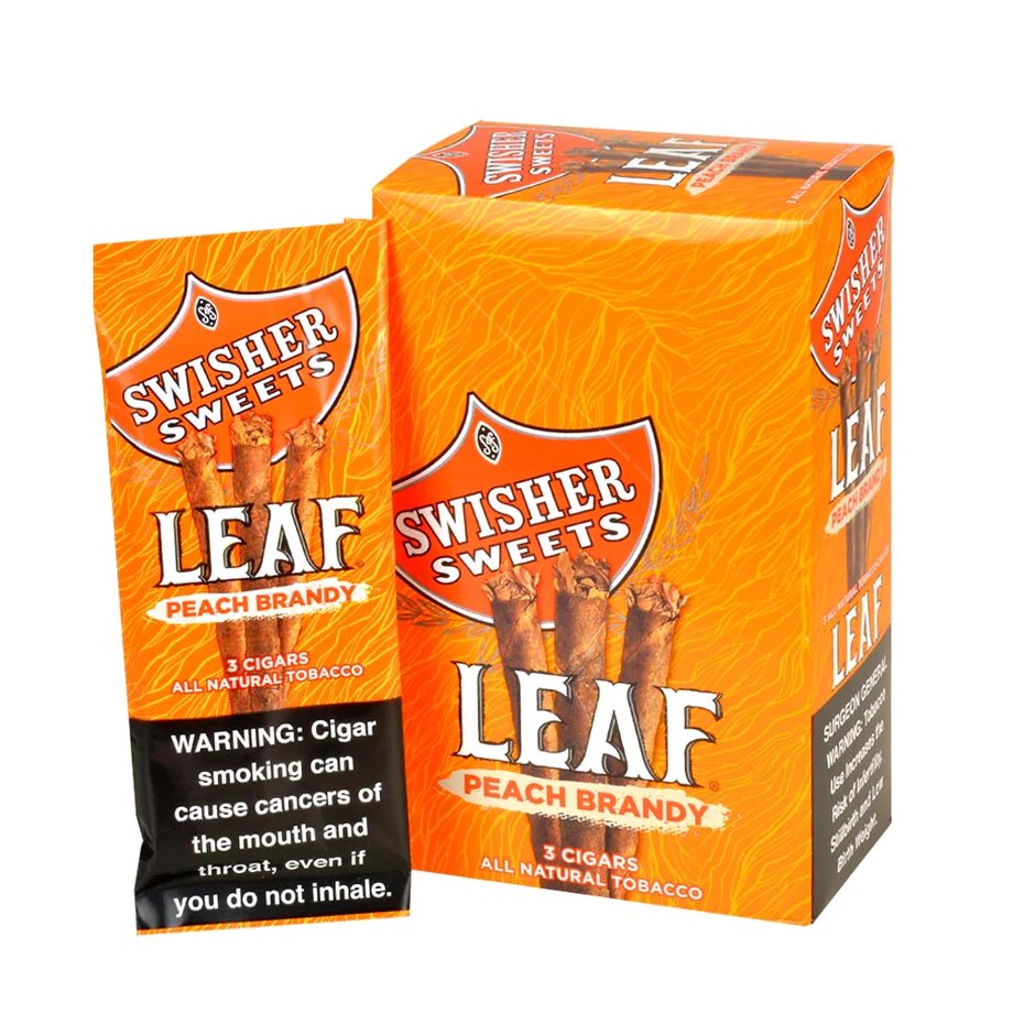 [42123] SWISHER LEAF 30CT PEACH BRANDY