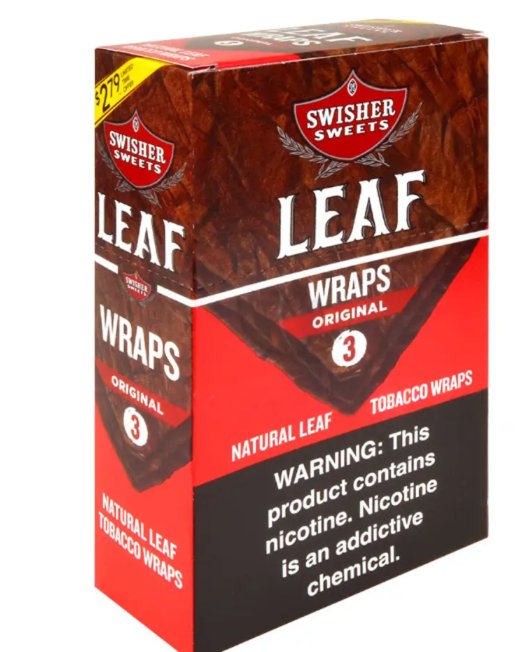 [42177] SWISHER LEAF WRAPS 10/3CT $2.79 ORIGINAL
