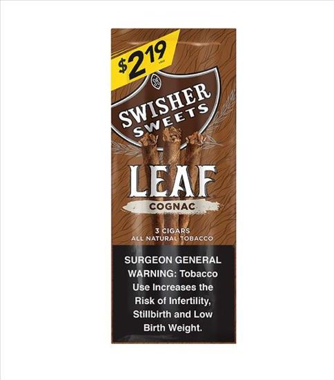 [42122] SWISHER LEAF $2.19 10/3CT COGNAC