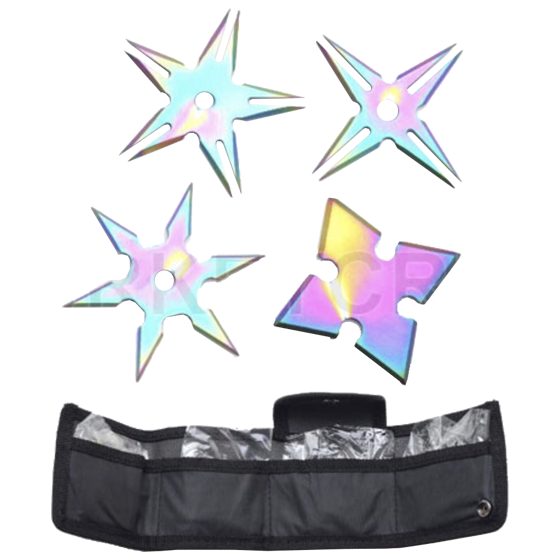 THROW STAR 4PCS SE-1136-4R RAINBOW