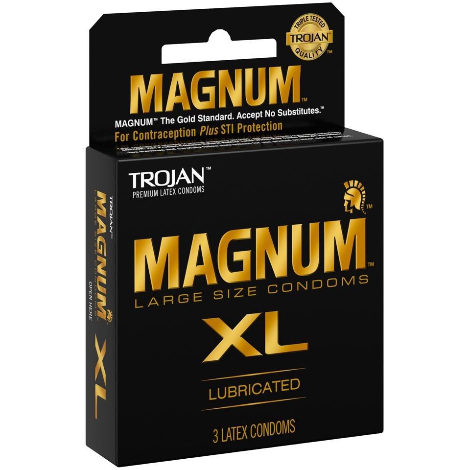 TROJAN 6CT MAGNUM XL BLACK