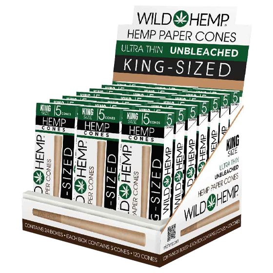 WILD HEMP ULTRA CONES 24/5CT KING SIZE
