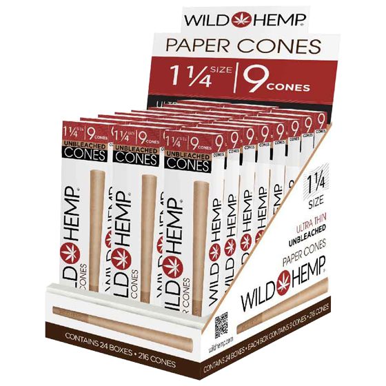 WILD HEMP ULTRA CONES 24/9CT 1.25"