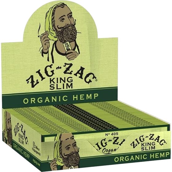 ZIG ZAG 24CT ORGANIC HEMP KING SLIM