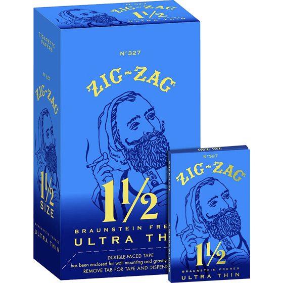 [24567] ZIG ZAG 24CT ULTRA THIN 1.50" (BLUE)