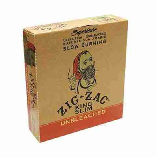 [24665] ZIG ZAG 24CT UNBLEACHED KING SIZE