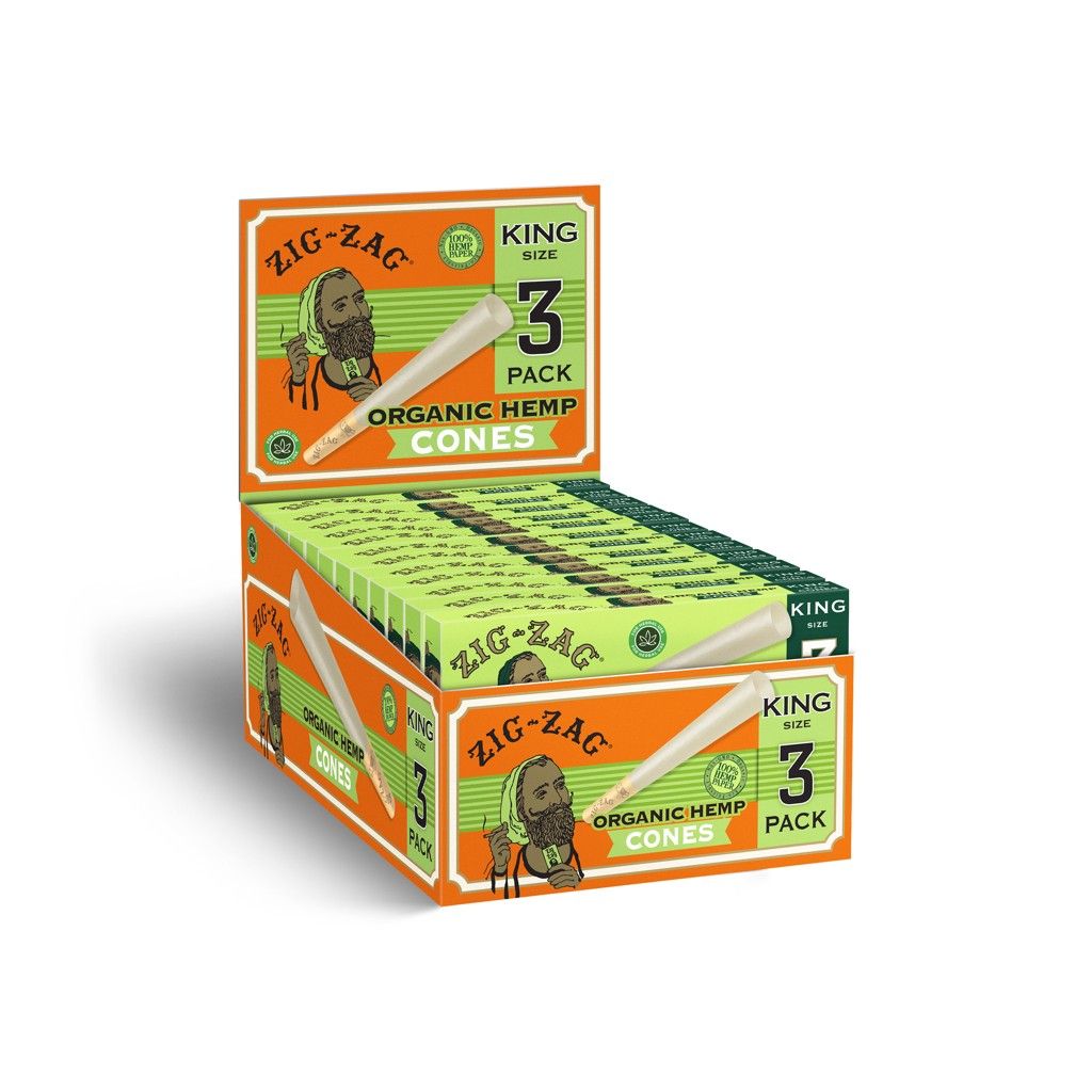 ZIG ZAG CONES ORGANIC 24/3CT KING SIZE