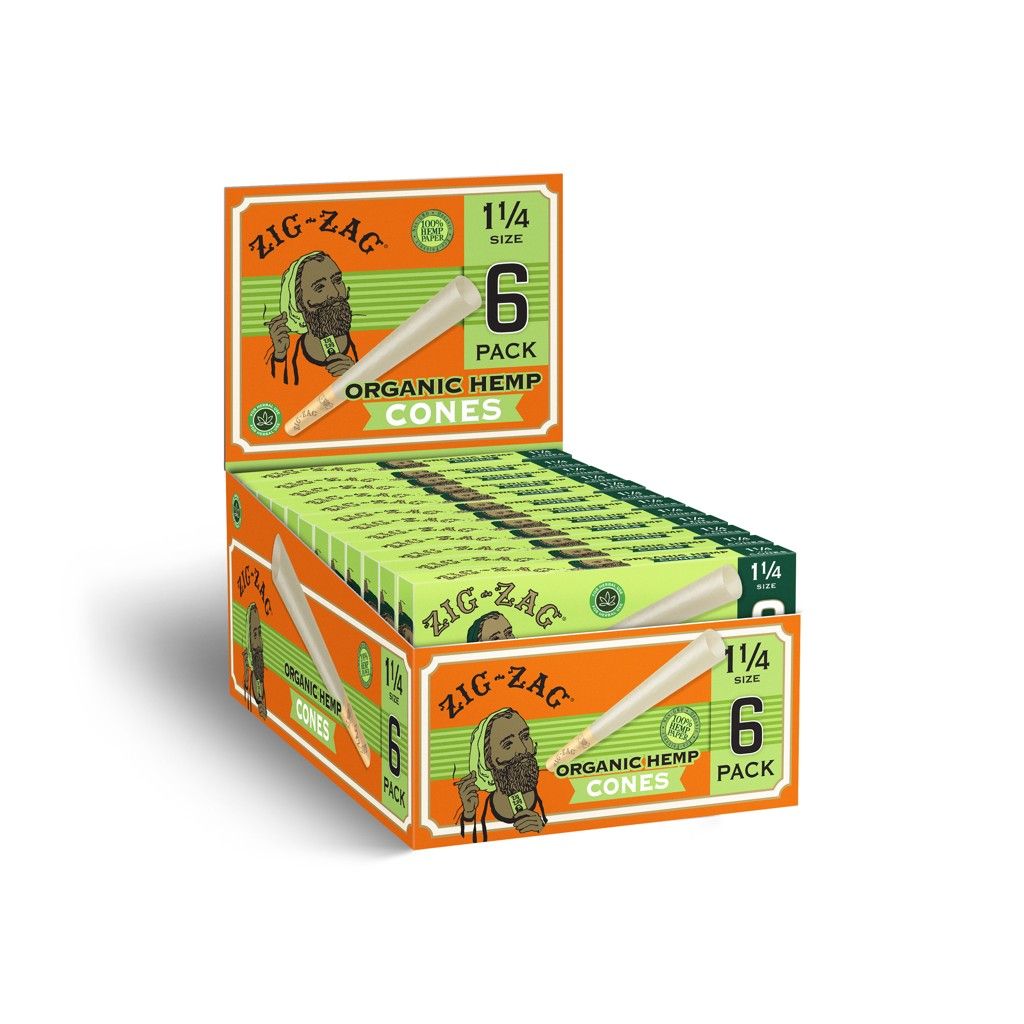 ZIG ZAG CONES ORGANIC 24/6CT 1.25"