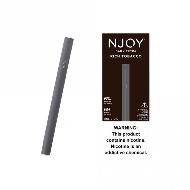 NJOY DAILY EXTRA 5/1CT RICH TOBACCO 6%