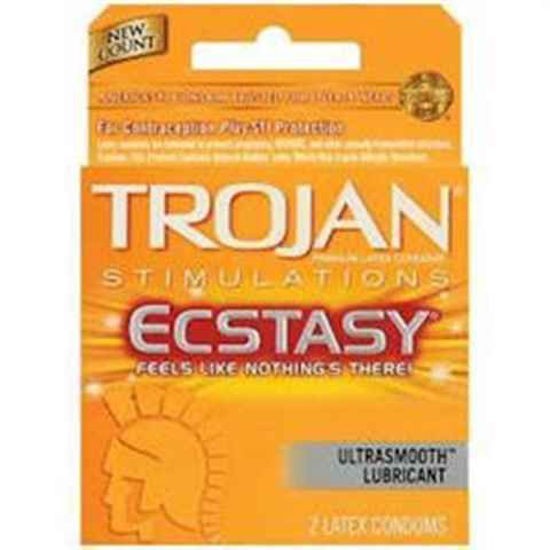 [20285] TROJAN 6CT ECSTASY ULTRA RIBBED YELLOW