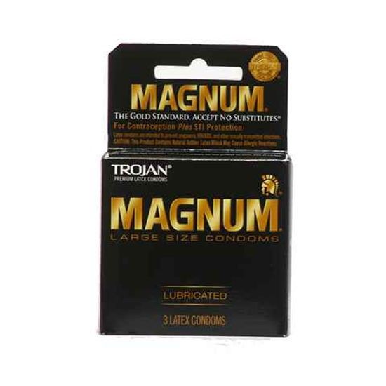 [20276] TROJAN 6CT MAGNUM LUB BLACK