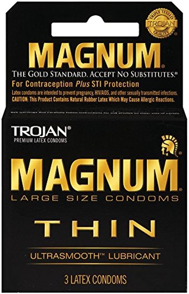 [20278] TROJAN 6CT MAGNUM THIN BLACK