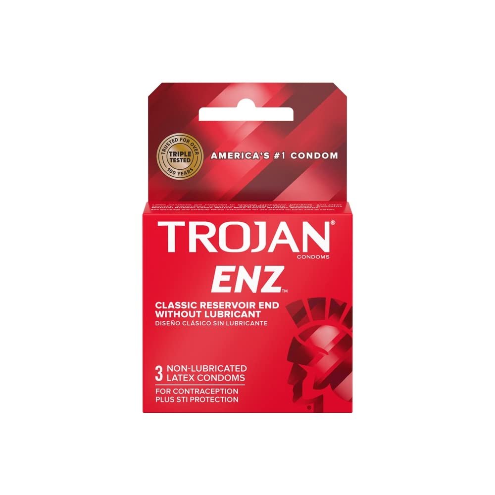 [20280] TROJAN 6CT ORIGINAL NON LUB RED/BLUE