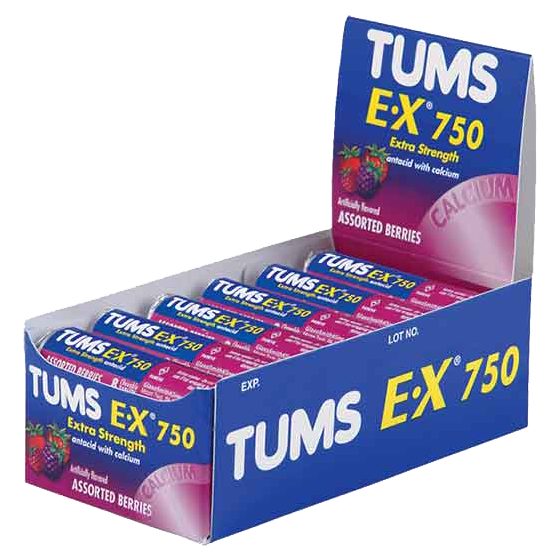 [21007] TUMS EXTRA 750 12CT ASSORTED BERRIES