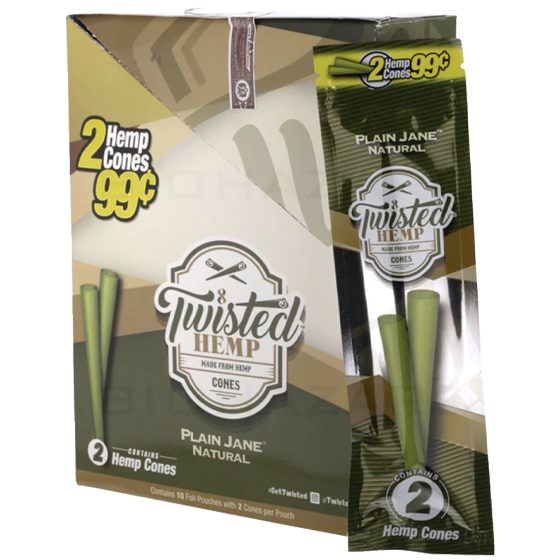 [24455] TWISTED CONES 10CT 2/$.99 PLAIN JAIN