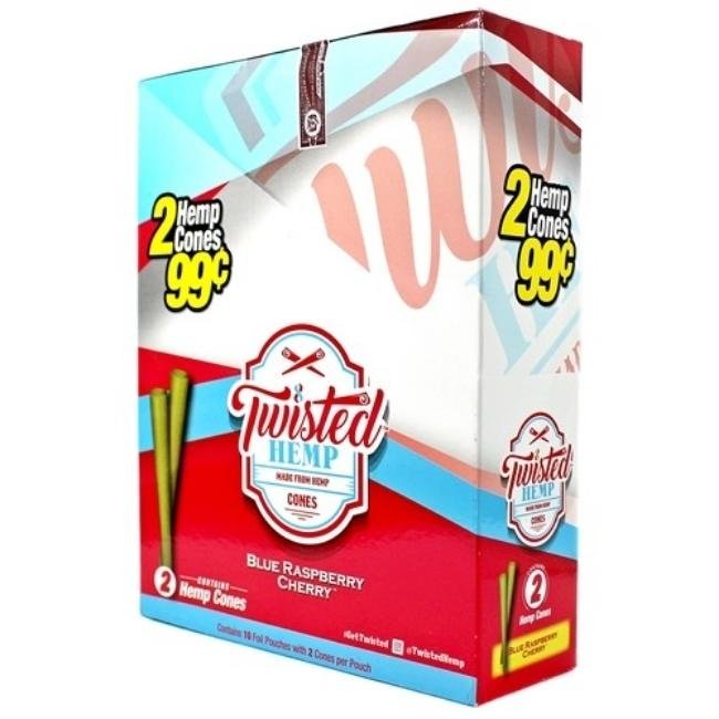 [24453] TWISTED CONES 10CT 2/$.99 RASPBERRY CHERRY