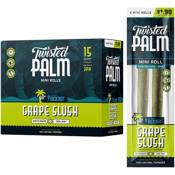 [24265] TWISTED PALM 15CT $1.99 MINI ROLLS GRAPE SLUSH